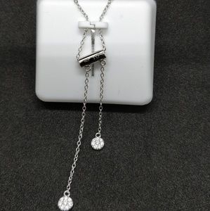 🎁2x$40
Sterling Silver necklace w/cubic zirconia